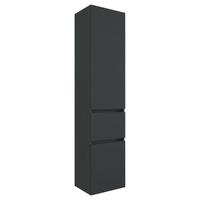 Hochschrank in Grau 'Pienza' - Silberfarben/Grau, Basics, Holzwerkstoff/Kunststoff (40/185/35cm) - Held