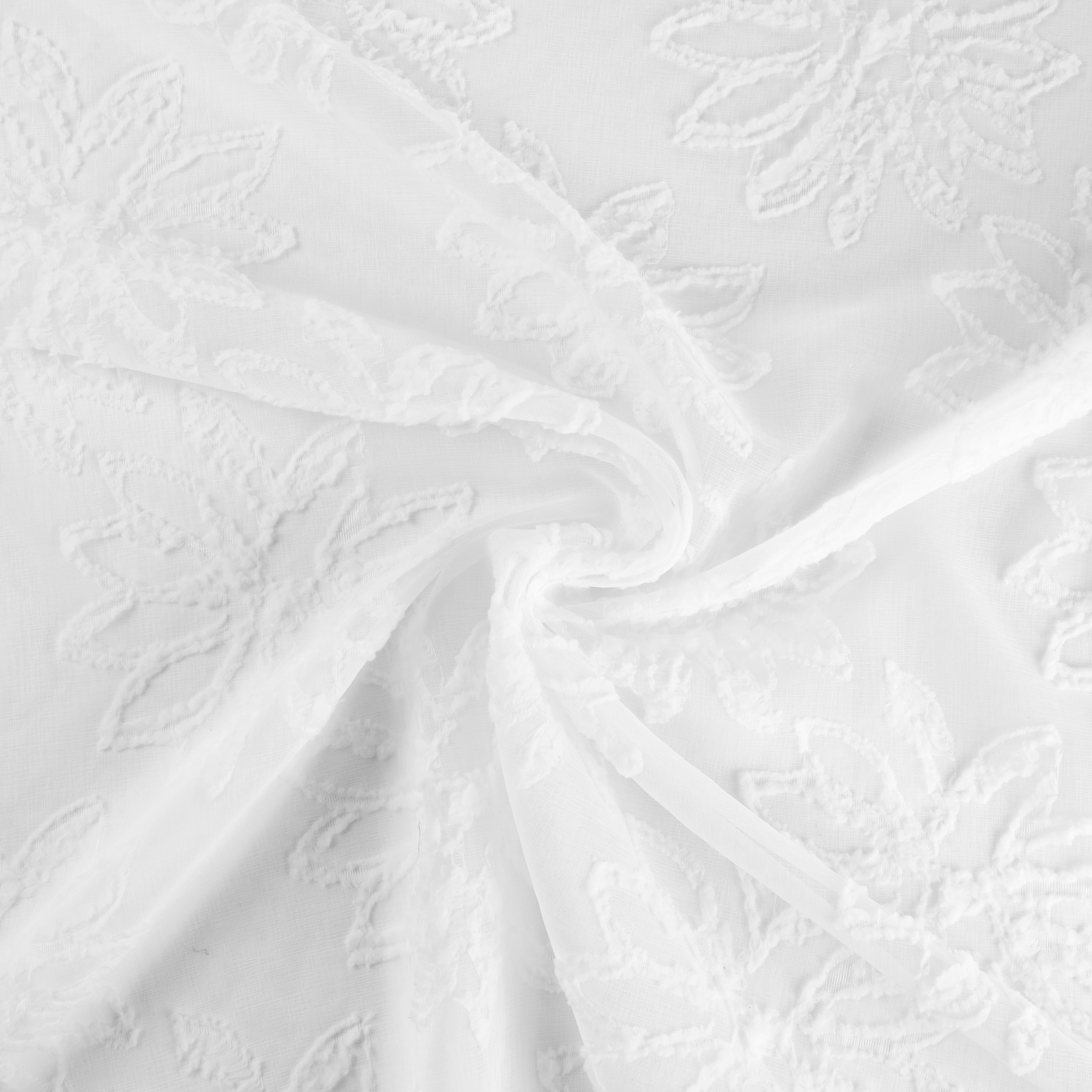 Fertigvorhang Emilia in Weiss ca. 135x245cm - Weiss, Romantik / Landhaus, Textil (135/245cm) - Modern Living