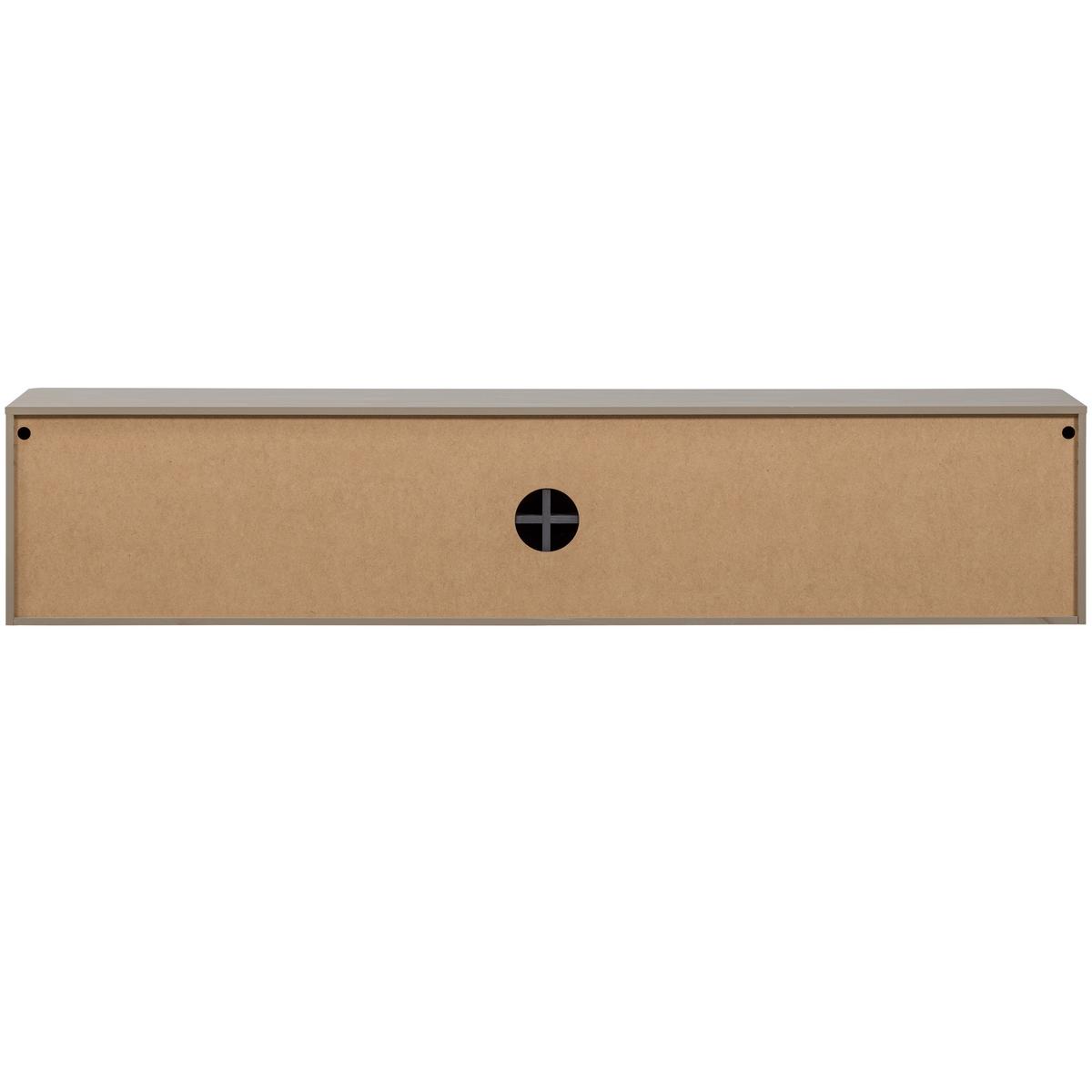 LOWBOARD Gunnar Schlammfarben B: 200cm - Schlammfarben/Schwarz, Design, Holz/Metall (200/56/44cm) - Livetastic