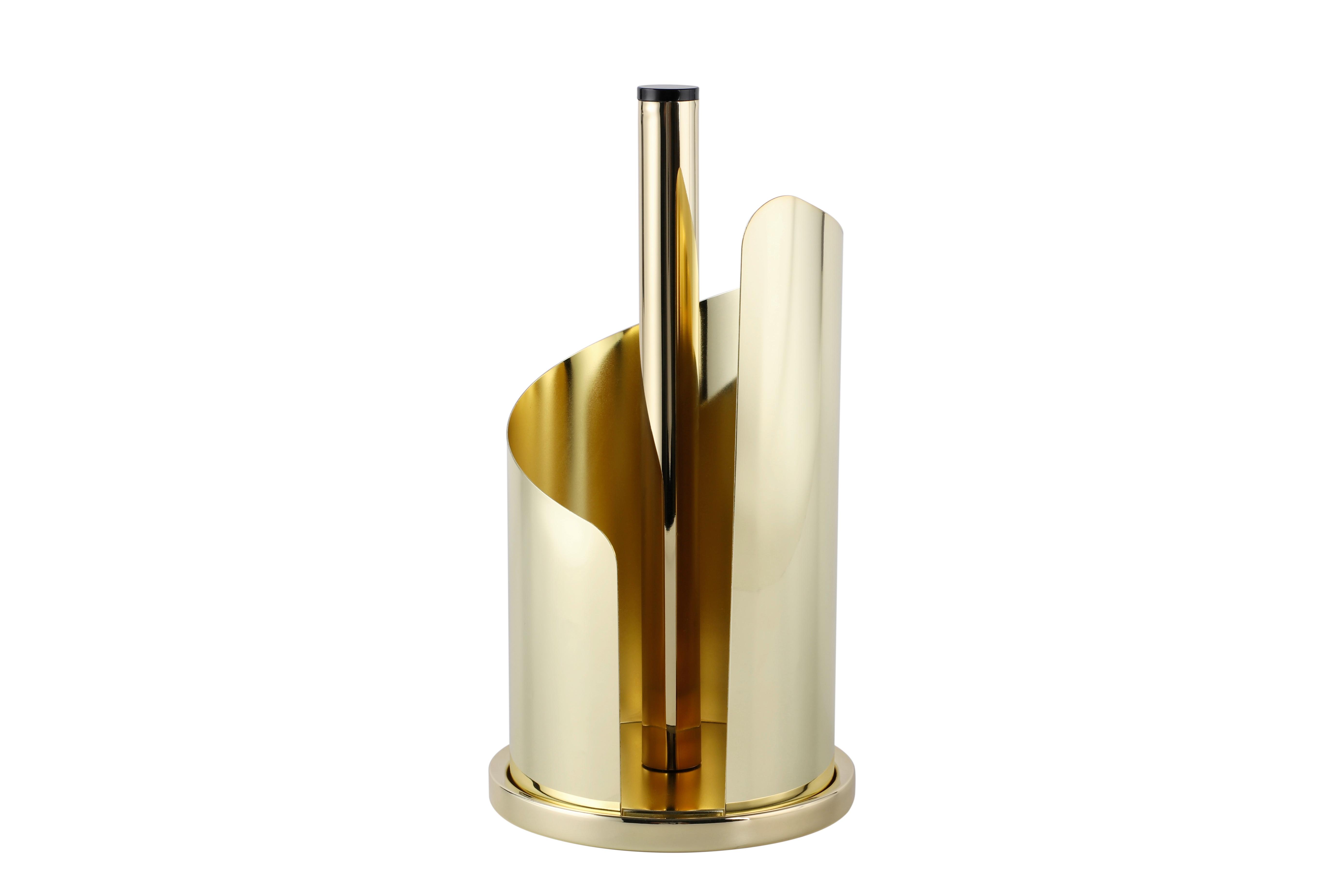 Suport rolă bucătărie - auriu, Basics, metal (15,5/33cm) - Echtwerk
