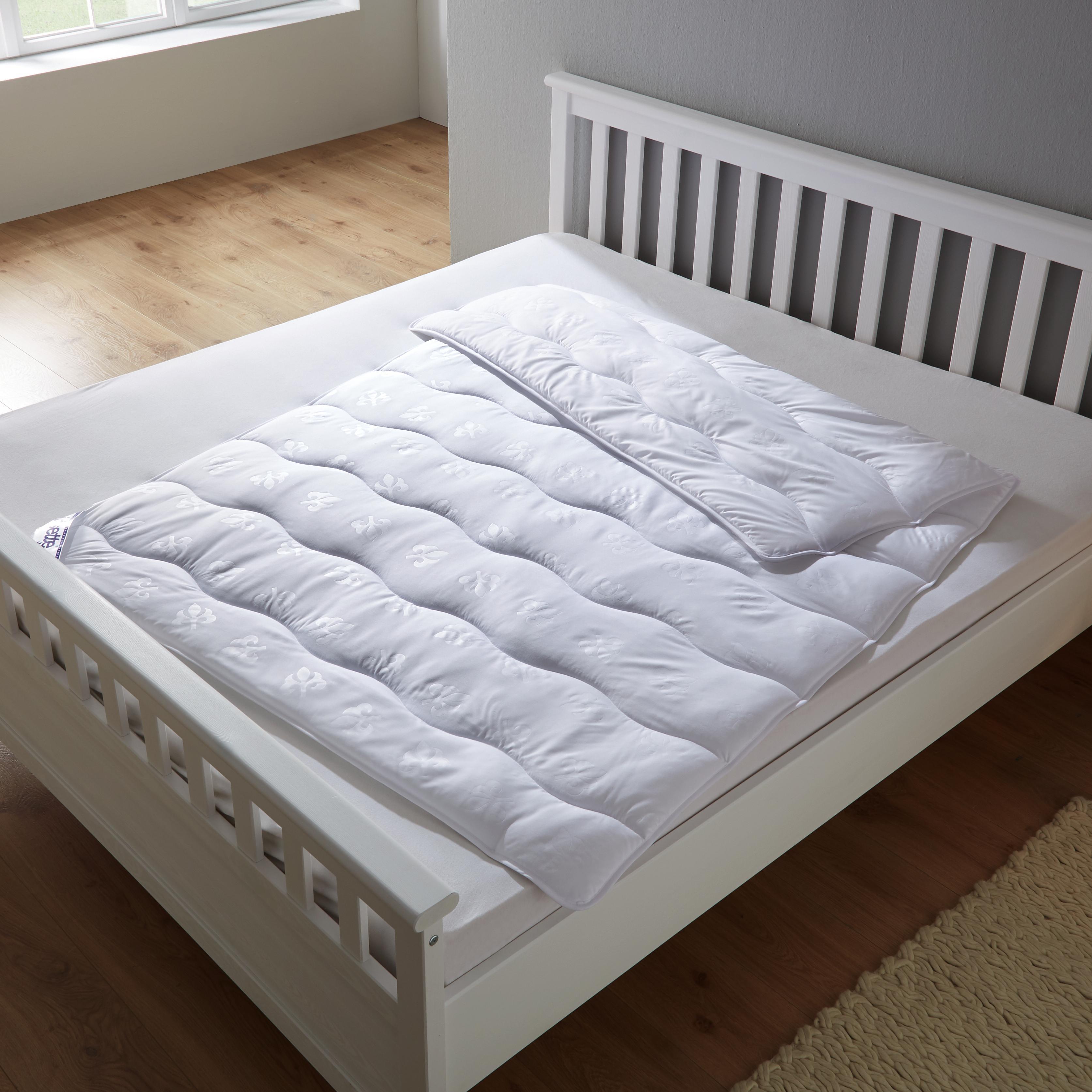 Bettdecke Irisette ca.135x200 cm - Weiß, MODERN, Textil (135/200cm) - Irisette