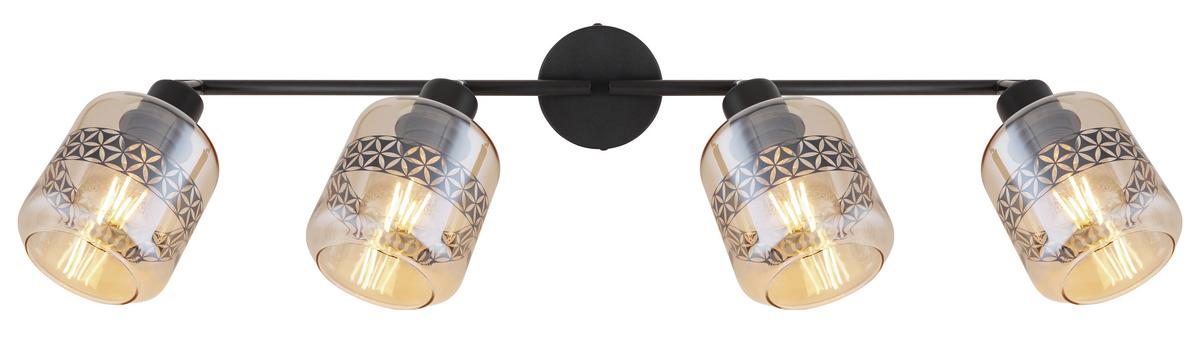 Reflektor Lazarus - črna, Design, kovina/steklo (70,5/11/25cm) - Globo