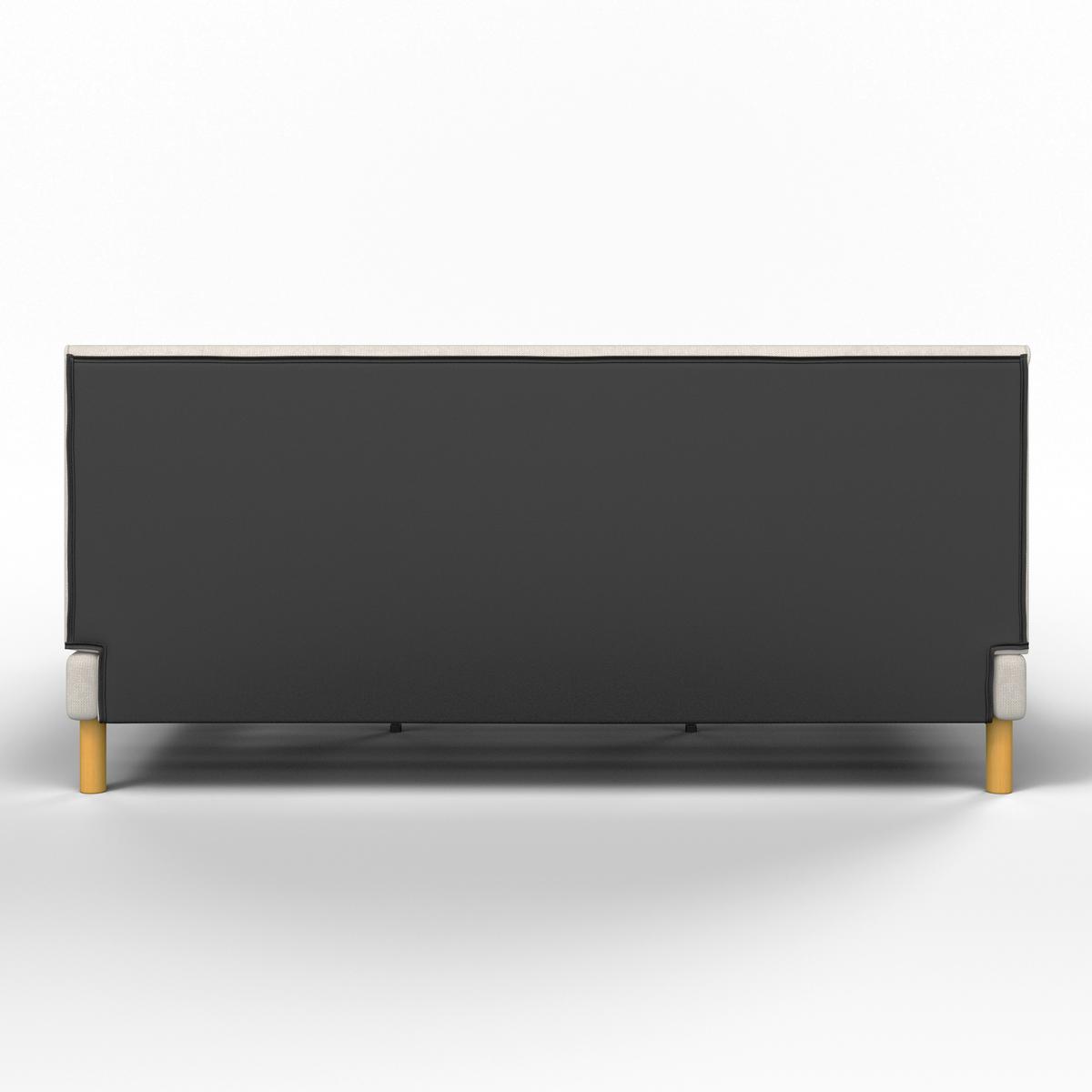 Oblazinjena Postelja Mara - bež/naravne barve, Moderno, kovina/tekstil (180/200cm) - Bessagi Home