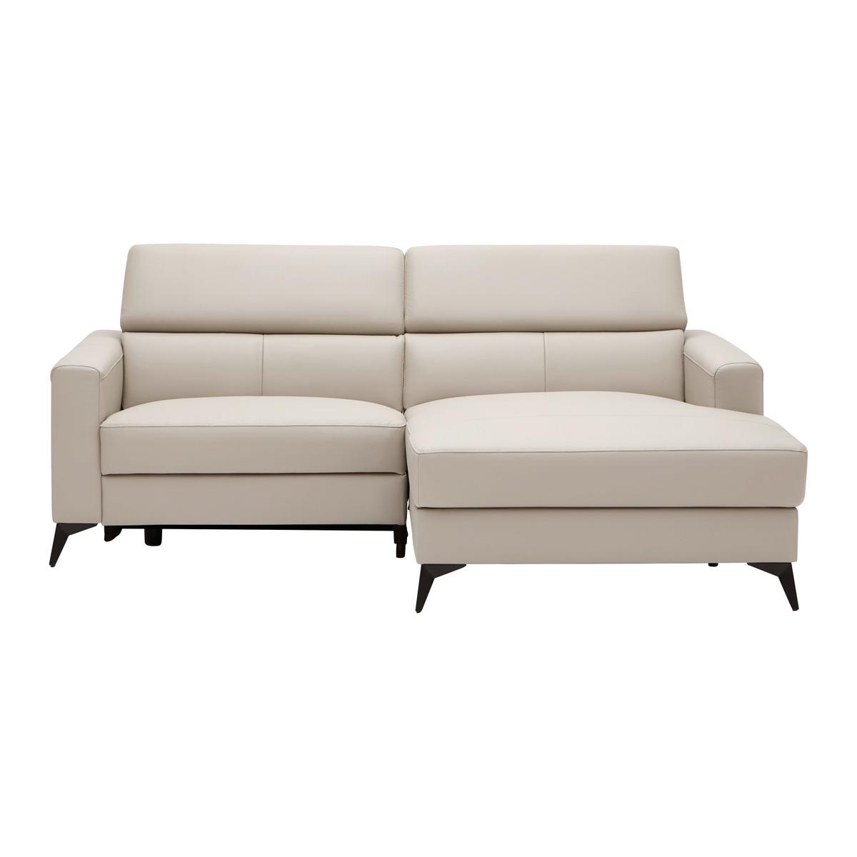 Sedežna Garnitura Bari - črna/bež, Konvencionalno, kovina/tekstil (214/75-95/102-163cm) - Mömax