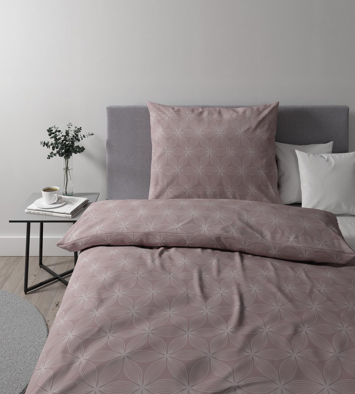 Bettwäsche Alex Design ca. 140x200cm - Mauve, MODERN, Textil (140/200cm) - Premium Living