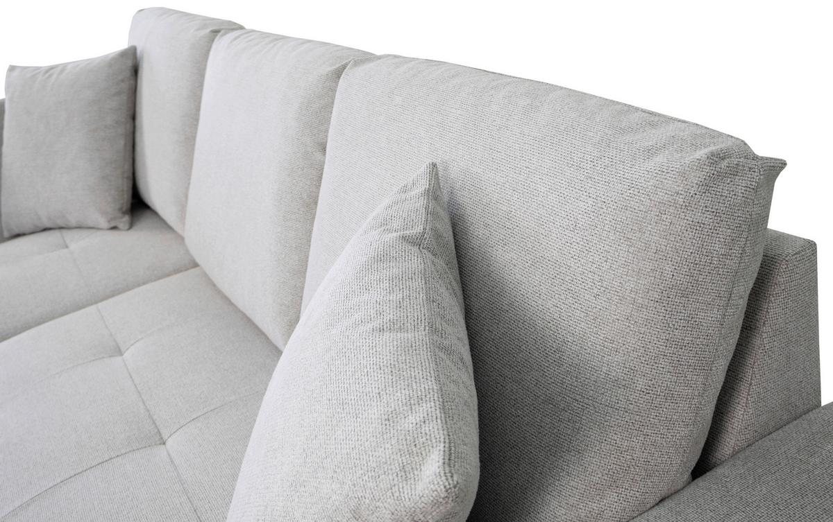 Kutna Garnitura Lukas - srebrne boje, Trend, tekstil (158/239cm) - Modern Living