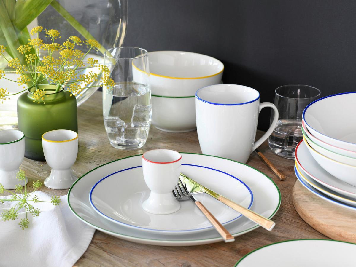 Kombinirani Servis Luna Color Line, 24-Delni - večbarvno, Basics, keramika - Creatable