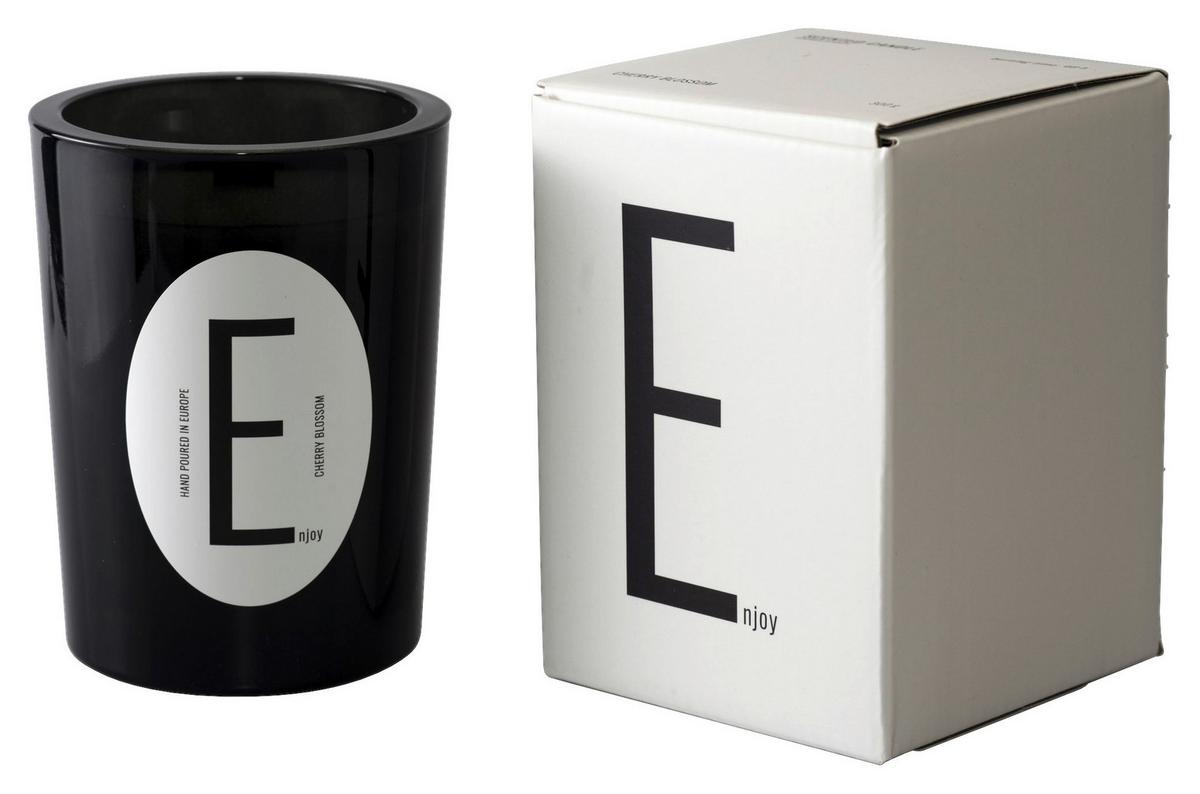 Gyertya Üvegben Letter - világosbarna/fehér, Üveg/paraffin (9/12cm) - Modern Living