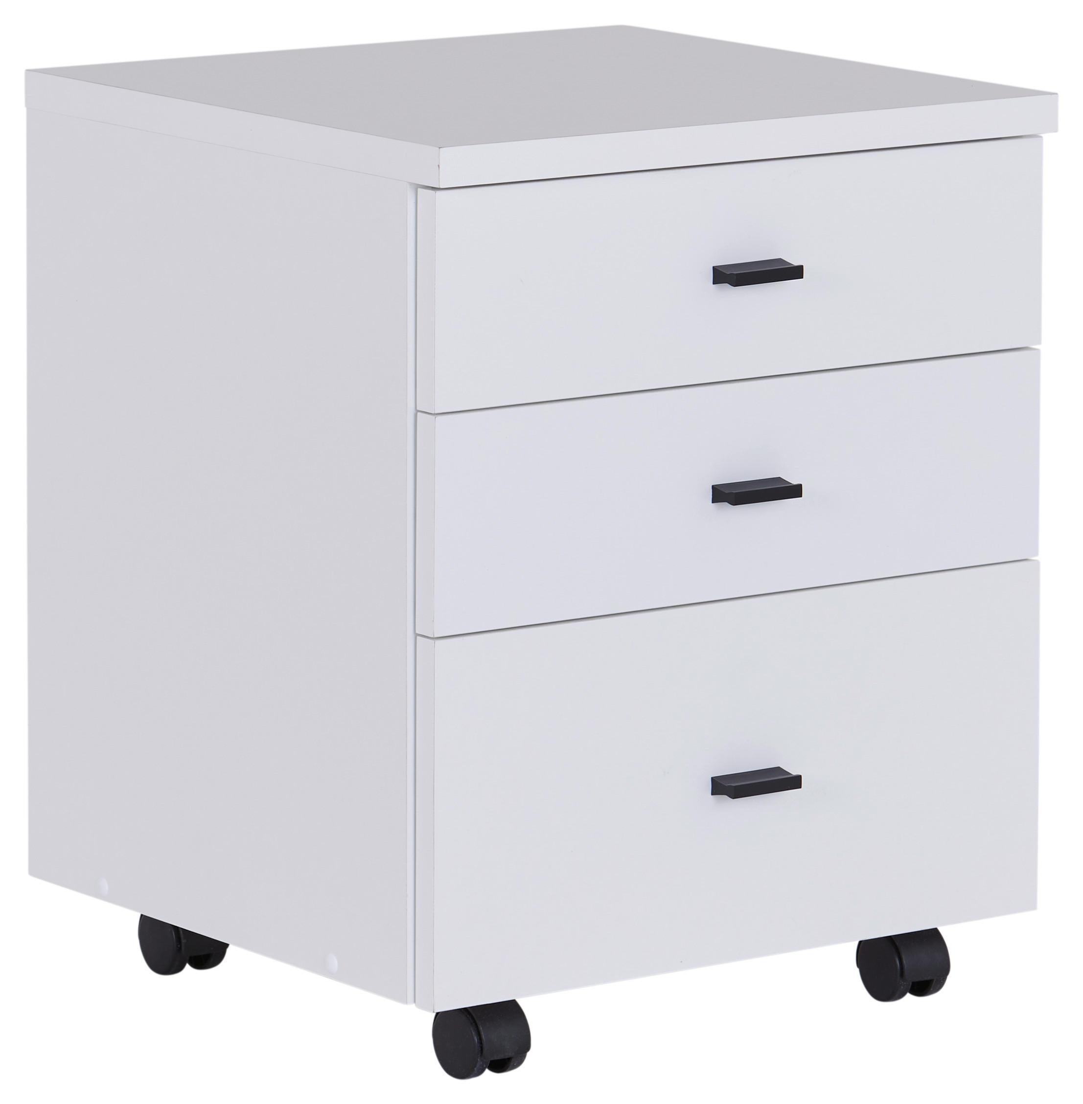 Predalnik Na Kolescih 4-You, Bela - bela, Moderno, umetna masa/leseni material (43/53/40cm) - Mömax