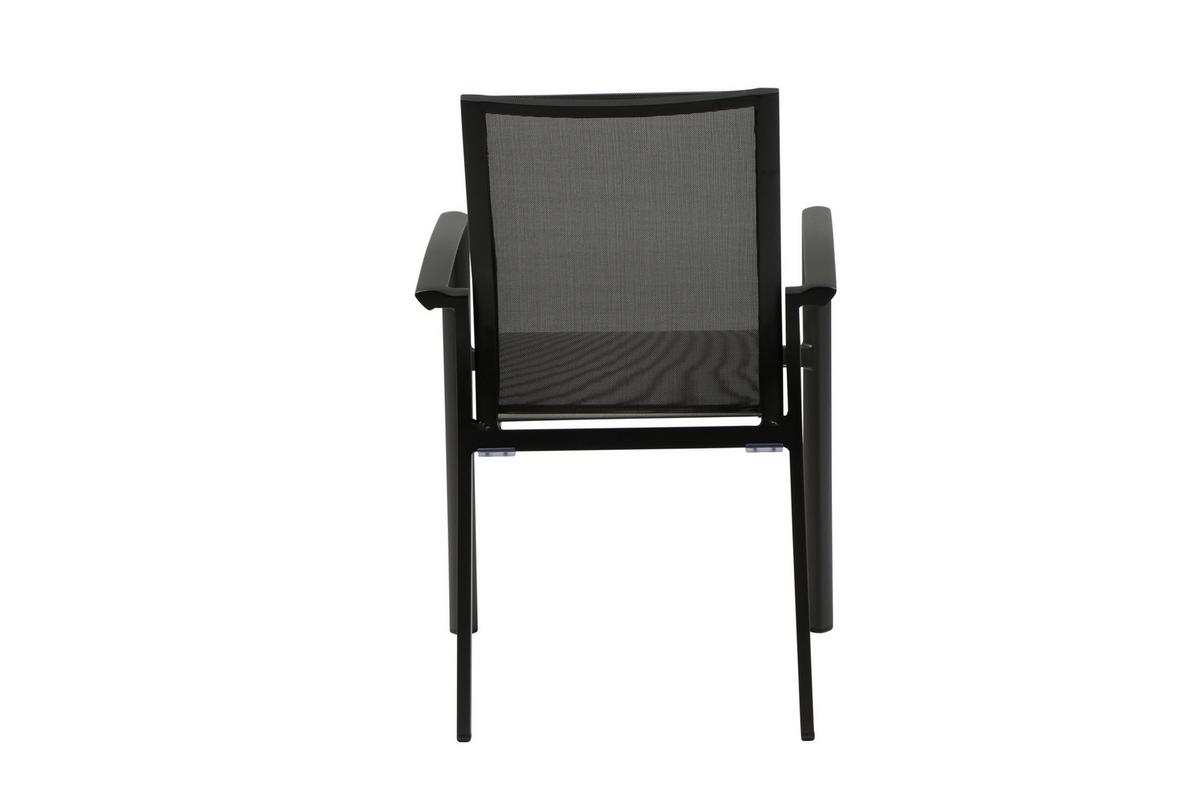 Loungesessel Velia stapelbar Anthrazit Niedriglehner - Anthrazit, Basics, Kunststoff/Metall (56/89/61,5cm) - Siena Garden