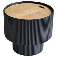 Stolić Johnny - prirodne boje/crna, Moderno, drvni materijal (45/40cm) - Modern Living