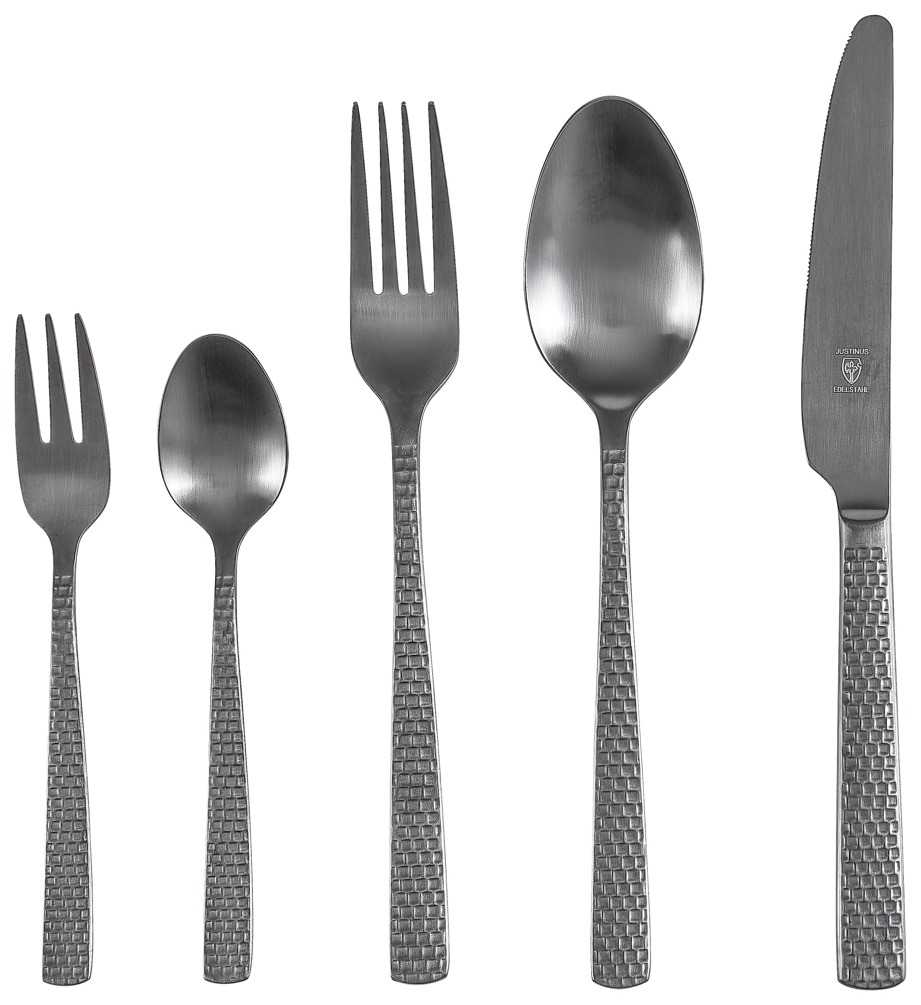 ZESTAW SZTUĆCÓW 630-240 - czarny, Design, metal - Justinus