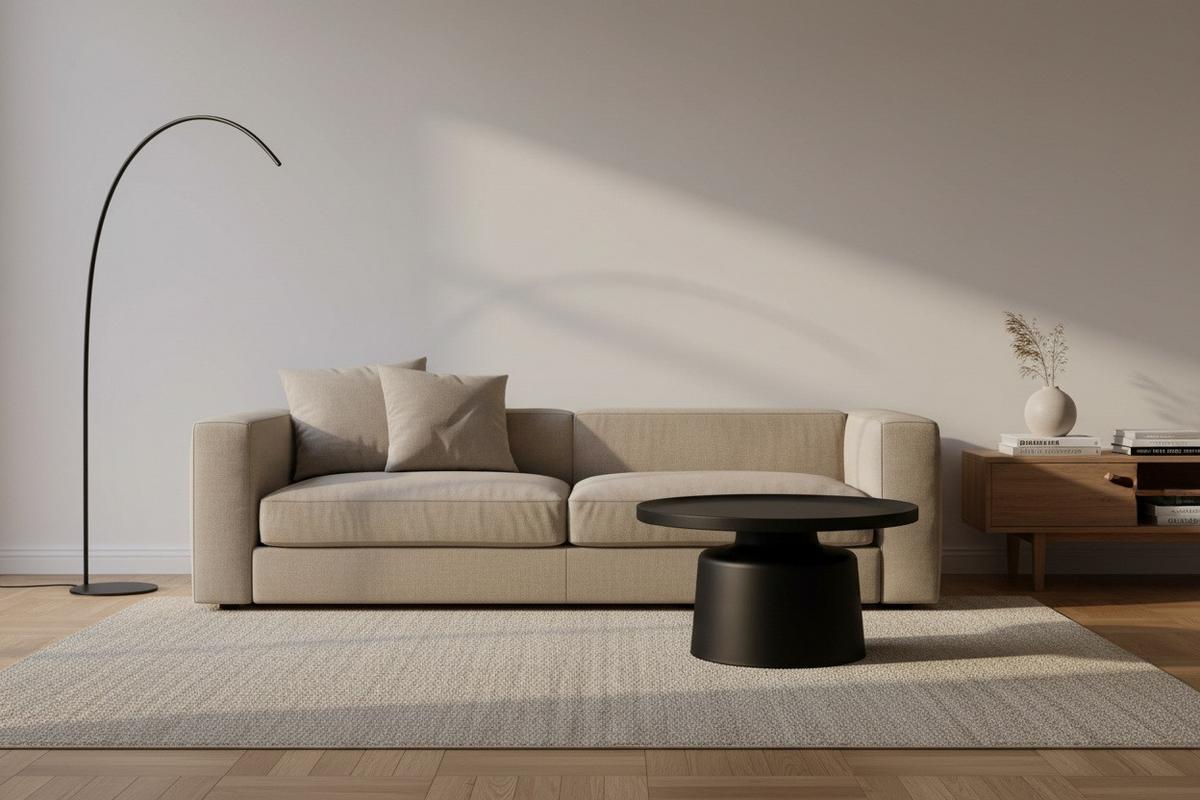 STOLIK KAWOWY ARI - czarny, Design, metal (69/69/37,5cm) - Xora