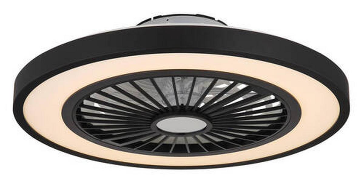 Stropni Ventilator 03653 Bizzak - črna/prosojno, Konvencionalno, kovina/umetna masa (54/15,9cm) - Globo
