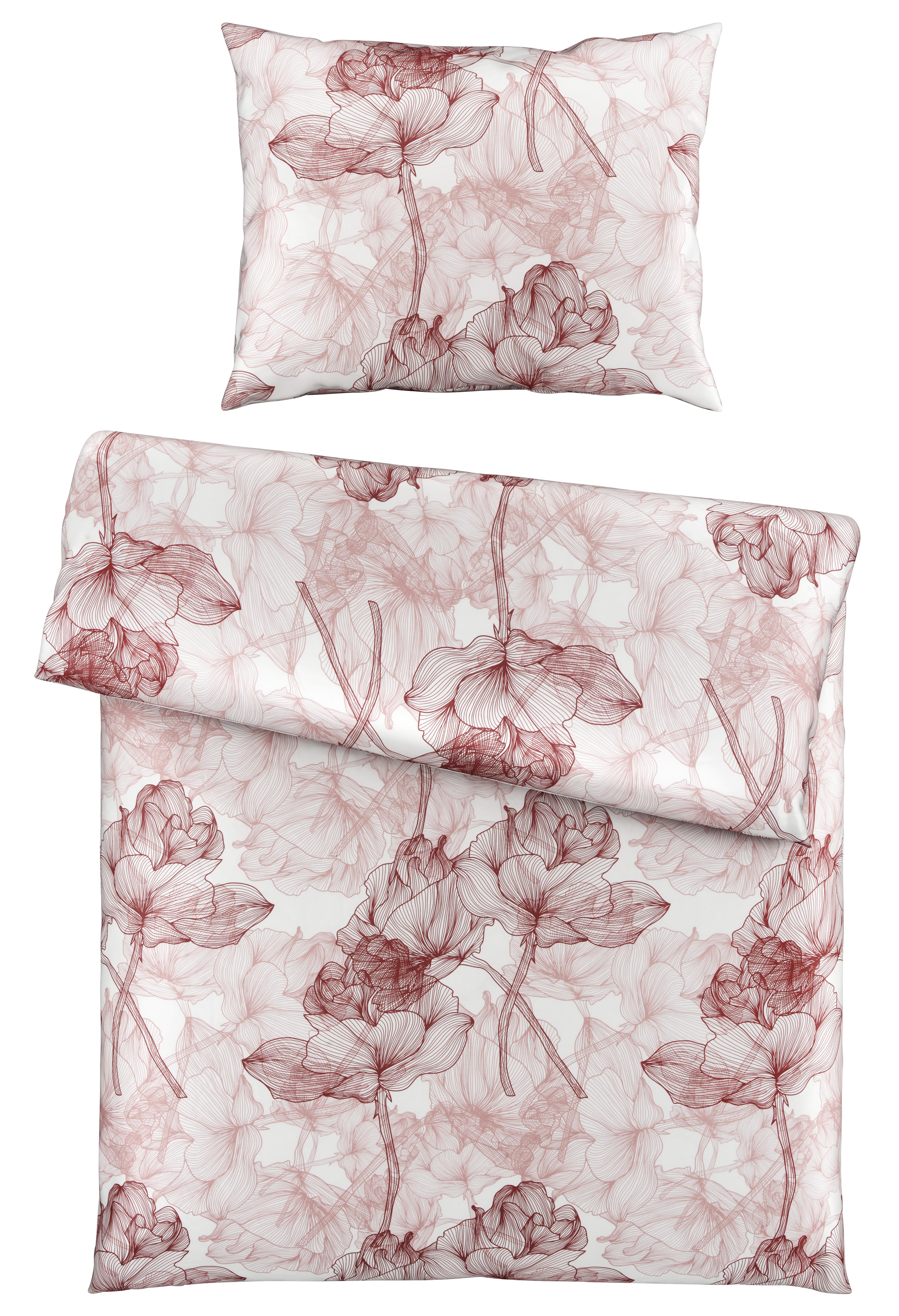 Bettwäsche Bio Eva Design ca. 160x210cm - Terracotta, Modern, Textil (160/210cm) - ecoTree