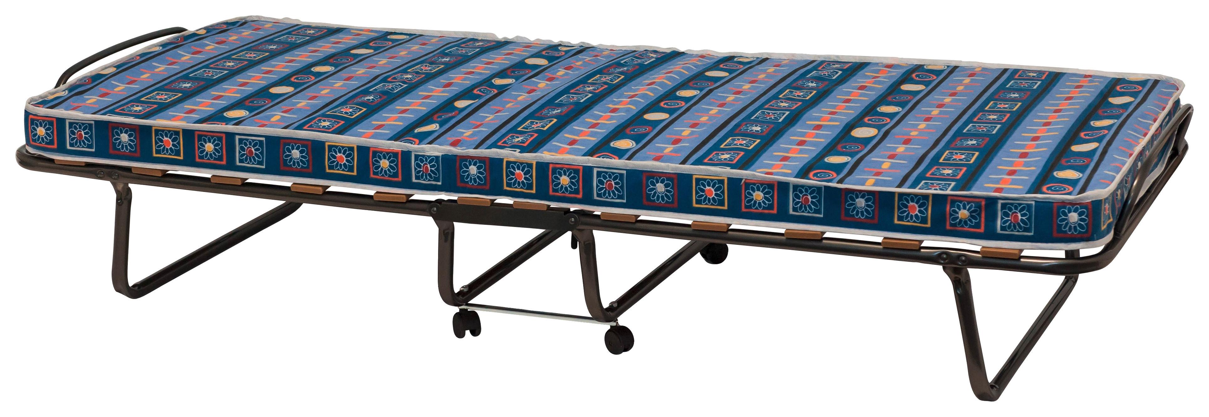 Zložljiva Postelja Graz, Z Vzmetnico In Kolesi, 80x185 - Moderno, kovina (80/185cm)