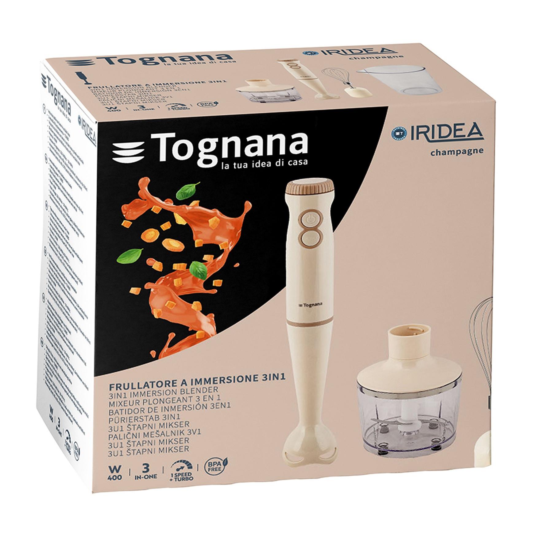 Botmixerszett Iridea - Pezsgő, műanyag/fém (24,5/23,5/13,5cm) - Tognana