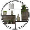 Wandregal in Braun - Braun, LIFESTYLE, Holz/Metall (117/117/22cm) - Premium Living Wandregal in Braun - Braun, LIFESTYLE, Holz/Metall (117/117/22cm) - Premium Living