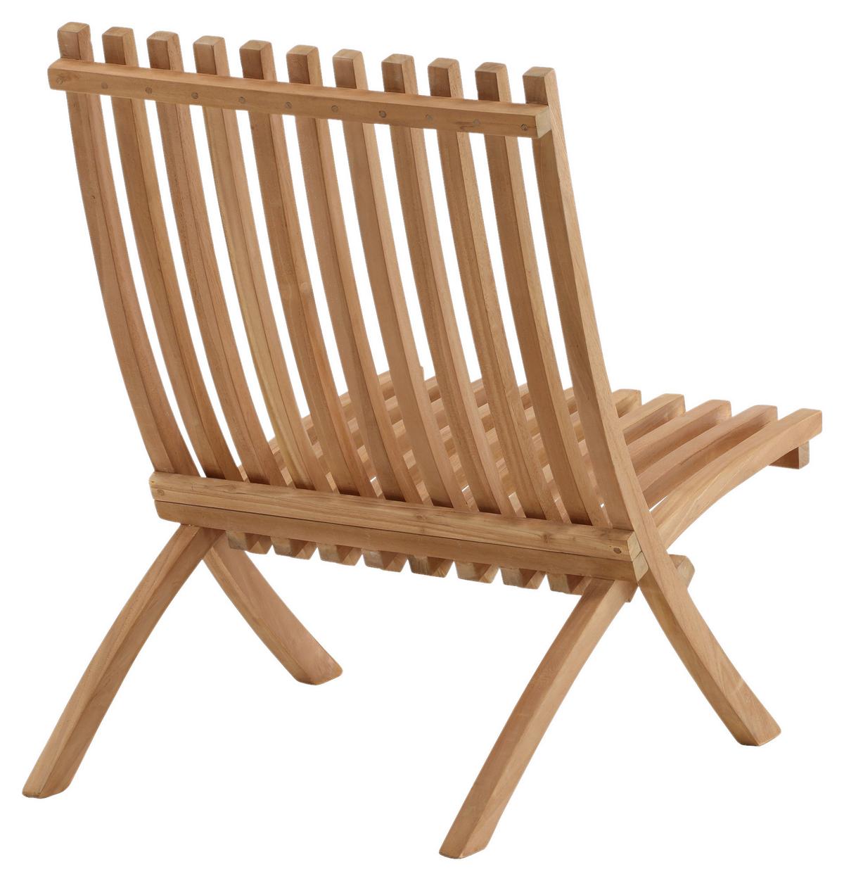 Loungesessel-2er Set Kenya ca. 73x58x63 cm Teakholz - Teakfarben, KONVENTIONELL, Holz (73/85/63cm) - Gardenson