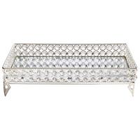 TACA TY-S130111L - kolor srebrny, Basics, metal/szkło (35/24/8,5cm) - Ambia Home