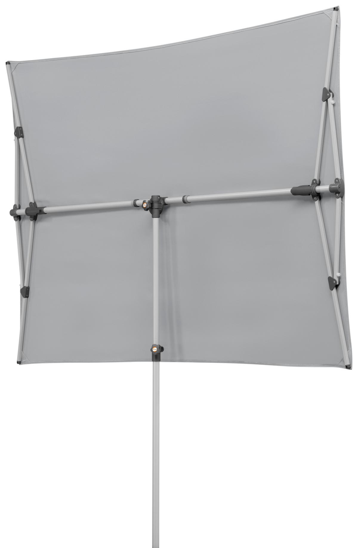 Ampelschirm Novara ca.190x188x140 cm Hellgrau - Anthrazit/Hellgrau, Basics, Textil/Metall (190/188/140cm) - Schneider
