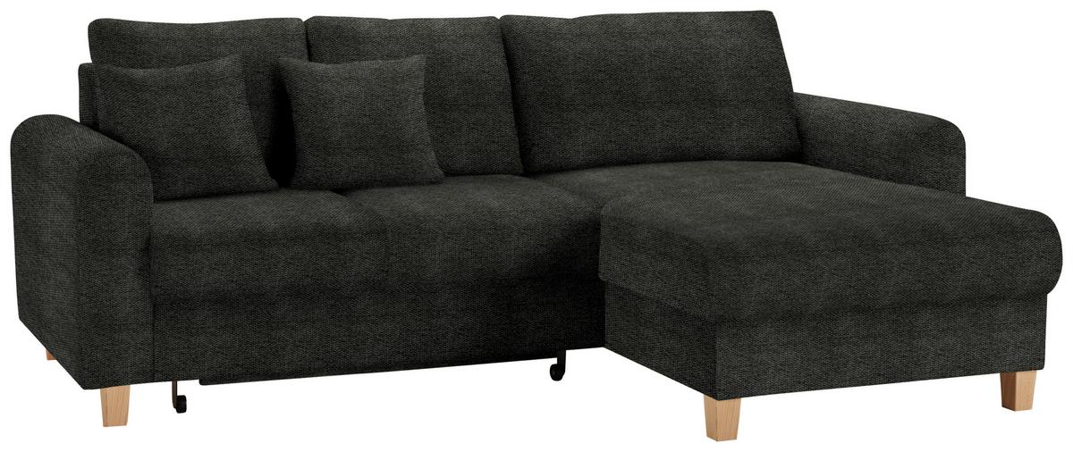 Kutna Garnitura Lille - svijetlo smeđa/antracit, Moderno, tekstil/drvo (232/110/156cm) - Best Price