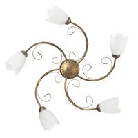 Mennyezeti Lámpa 4623/pl5 Odino - bronzszínű, Konventionell, üveg/fém (70/17cm)
