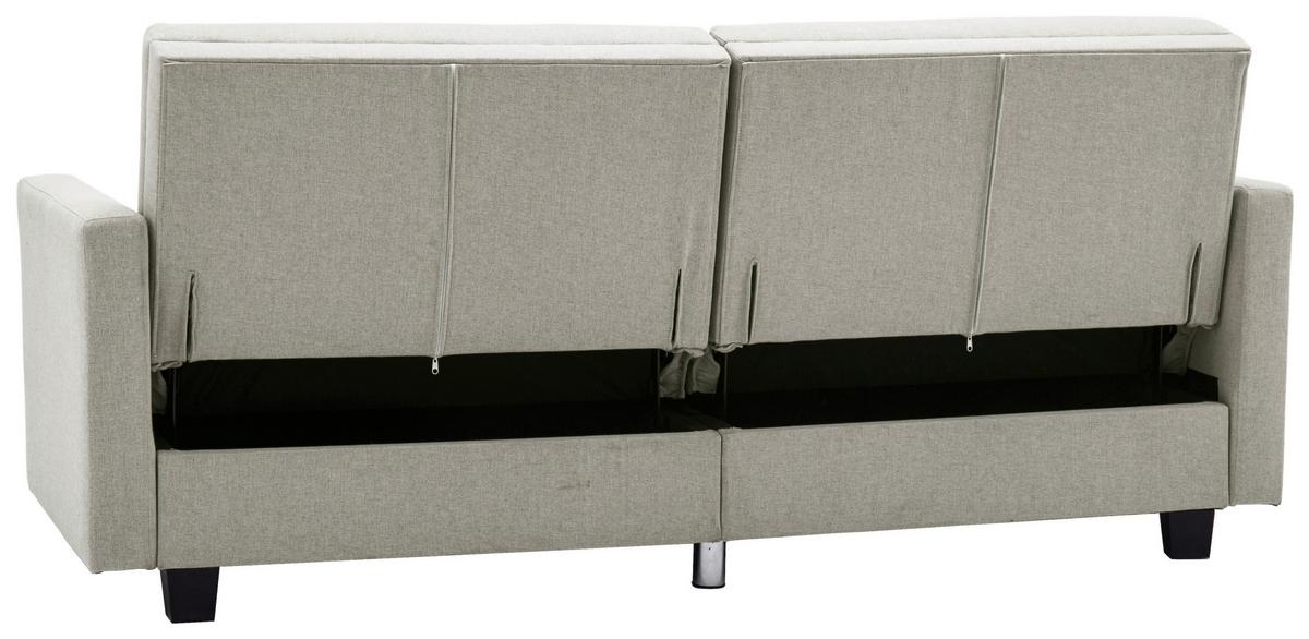 Zofa S Posteljno Funkcijo Kipu, Bela - črna/krem barve, Basics, umetna masa/tekstil (192/76/85cm) - P & B