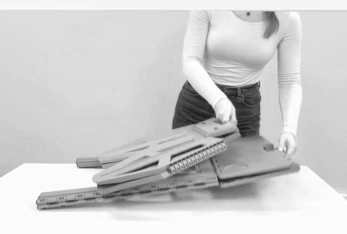 Campingtisch Timo Grau - KONVENTIONELL, Kunststoff (70/45/55cm)