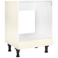 Herdumbauschrank Touch Magnolie - Magnolie, MODERN, Holzwerkstoff (60/87/56cm) - Nobilia