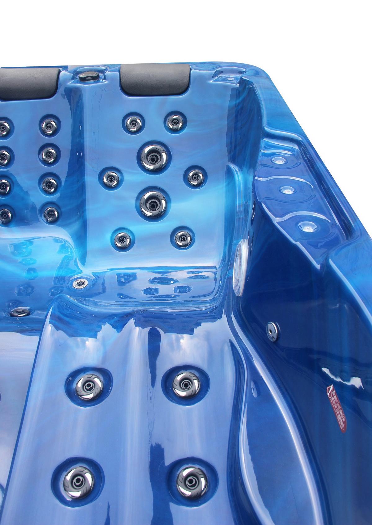 Jacuzzi Thermotetővel Modena - kék, műanyag/fém (205/70/130cm) - Sanotechnik