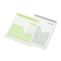 Frischhaltebeutel Michi Klar/Grau/Hellgrün, 4,5 + 6l - Klar/Hellgrau, KONVENTIONELL, Kunststoff - Mömax