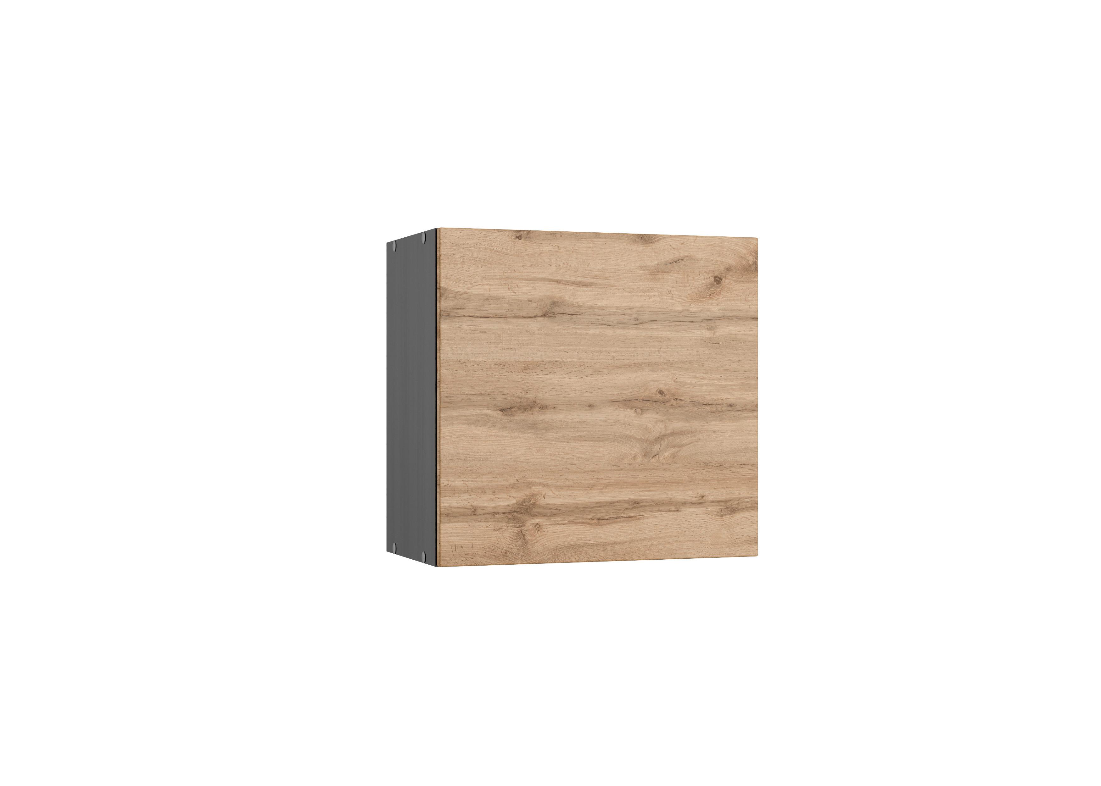 Küchenoberschrank Turin ca. 60x57 cm Graphit/Eiche - Eiche Wotan/Graphitfarben, Design (60/57/34cm) - Held