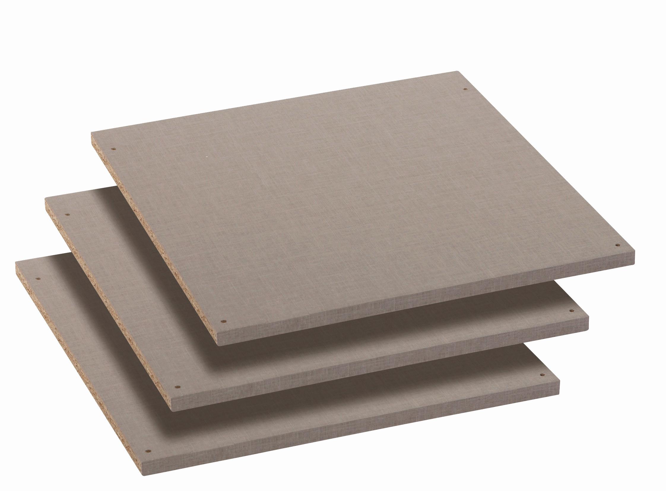 Raft demontabil Universal - gri, material pe bază de lemn (43/1.6/45cm)