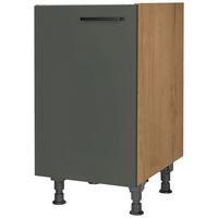 Spülenunterschrank Easytouch Grün - Eichefarben/Schwarz, MODERN, Holzwerkstoff/Metall (45/87/56cm) - Nobilia