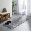 Flachwebteppich in Grau ca. 80x200cm - Schwarz/Grau, MODERN, Textil (80/200cm) - Modern Living