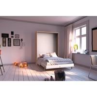 Klappbett Juist ca. 120x200 cm Weiß/Eiche - Eichefarben/Weiß, KONVENTIONELL, Holz/Holzwerkstoff (120/200cm) - MID.YOU