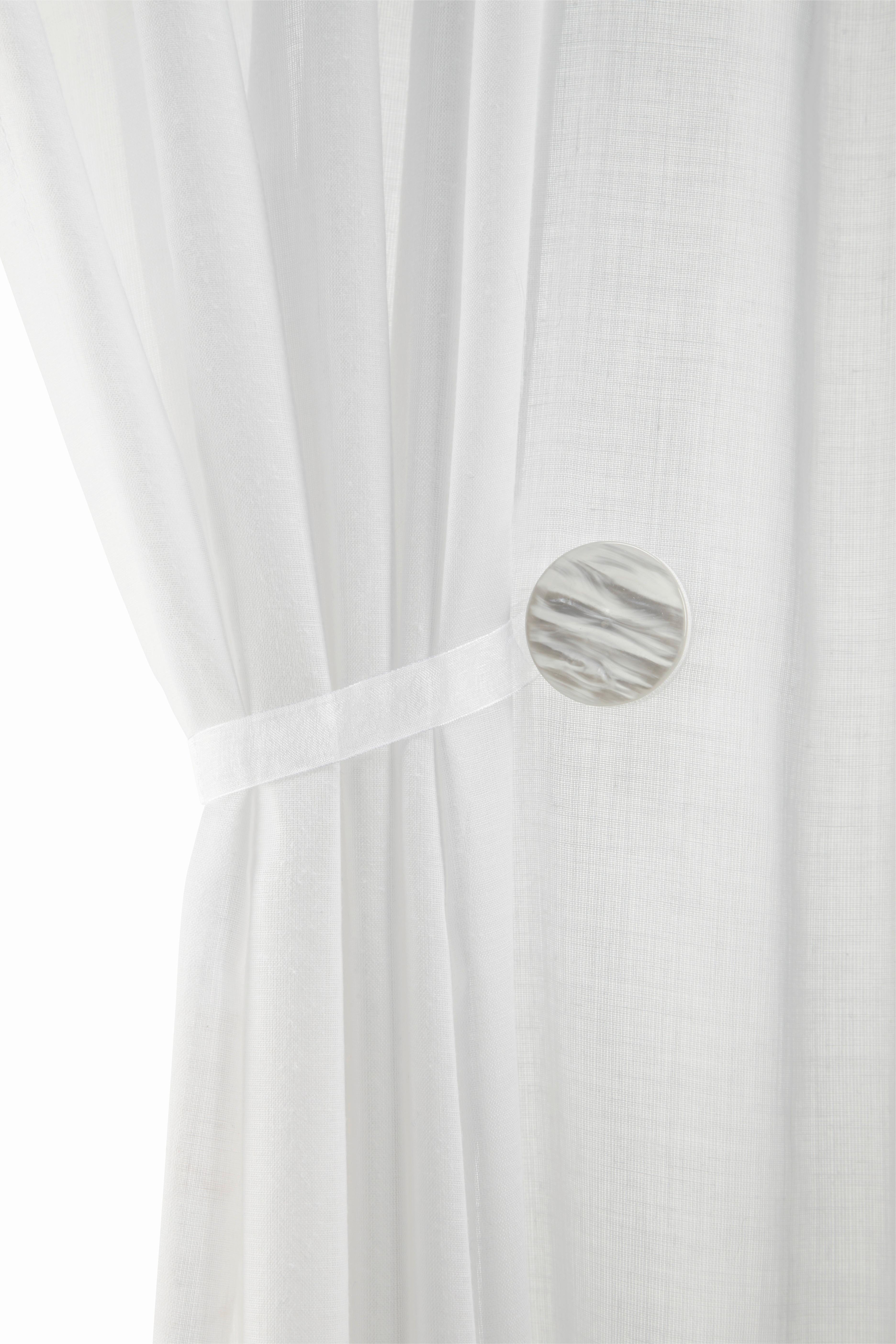 Dekoclip Perlmutt Weiß, 2-teilig - Perlmutt, Kunststoff (4cm) - Mömax