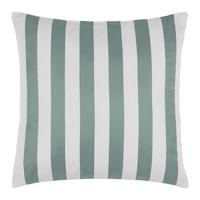 Outdoor-Kissen Amore Streif Weiß/Mintgrün ca. 45x45cm - Weiß/Mintgrün, Textil (45/45cm) - Mömax
