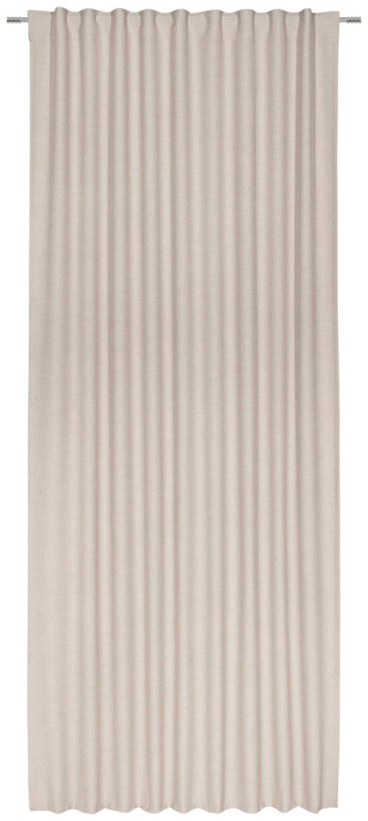 Fertigvorhang Leo in Sand ca. 135x255cm - Sandfarben, Textil (135/255cm) - Premium Living