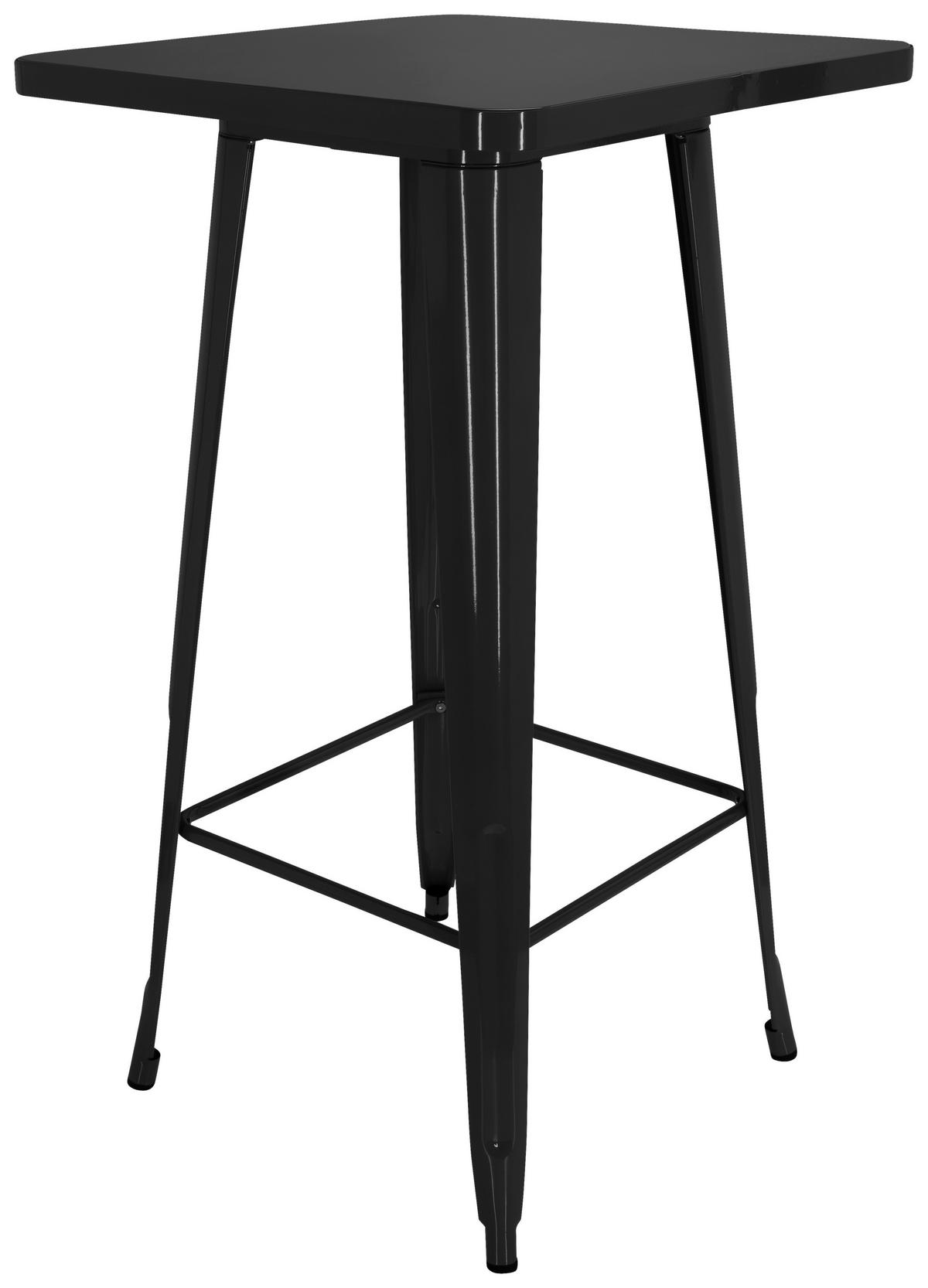 Barska Miza Vantaggio High T, Črna - črna, Basics, kovina (60/60/103,5cm) - MID.YOU