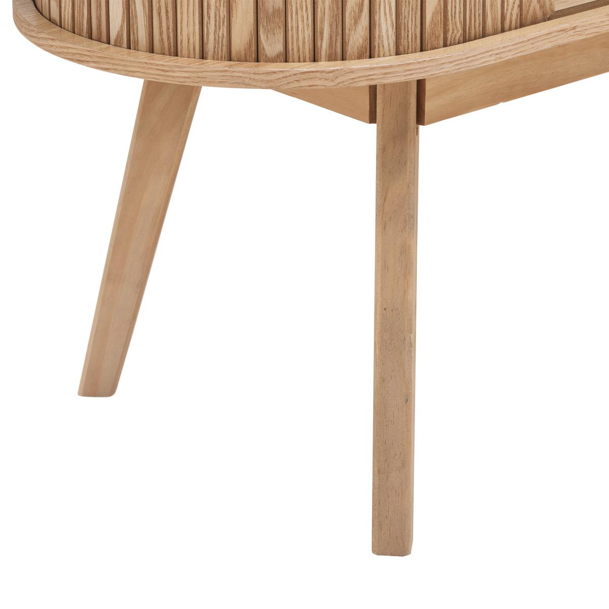 Komód Skandy - natúr színű, Modern, faalapú anyag/fa (120/80/35cm) - Premium Living