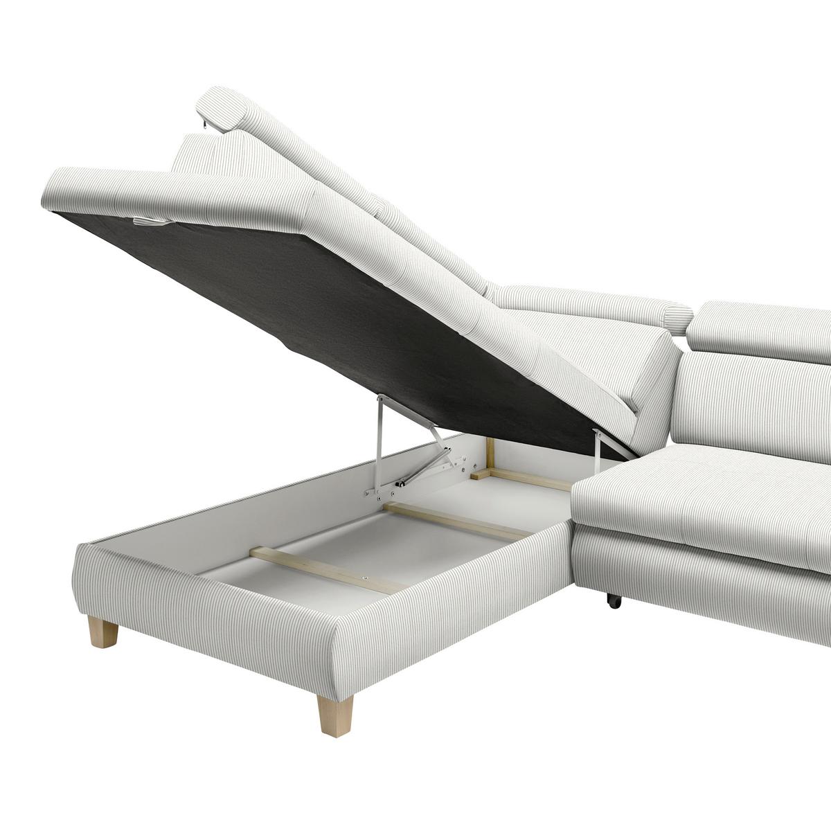 Kutna Garnitura Lugo - bež, Moderno, drvo/metal (205/98/266cm) - Modern Living