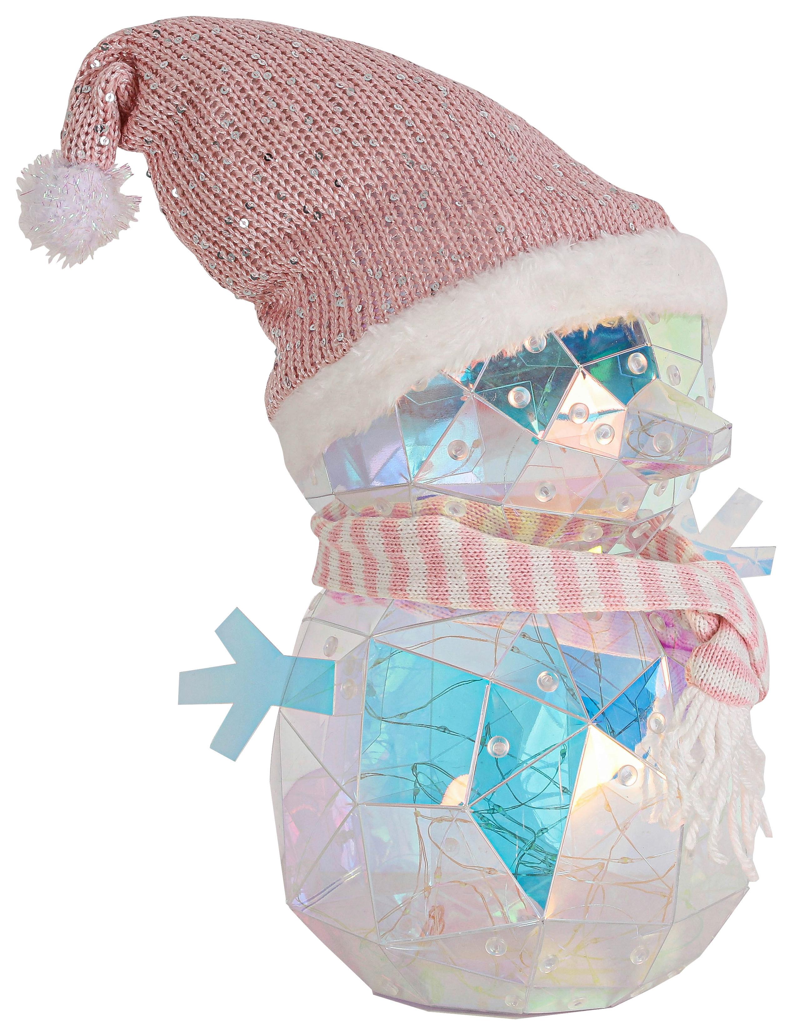 LED-Dekoleuchte Snoi Multicolor max. 6 Watt - Transparent/Rosa, MODERN, Kunststoff/Textil (17/24/37cm) - Modern Living