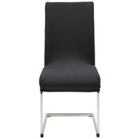 Székhuzat Dominik - fekete, Konventionell, textil (48/48/68cm) - Mömax