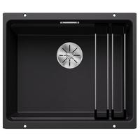Unterbauspüle Etagon Schwarz - Schwarz, MODERN, Stein (53/46cm) - Blanco
