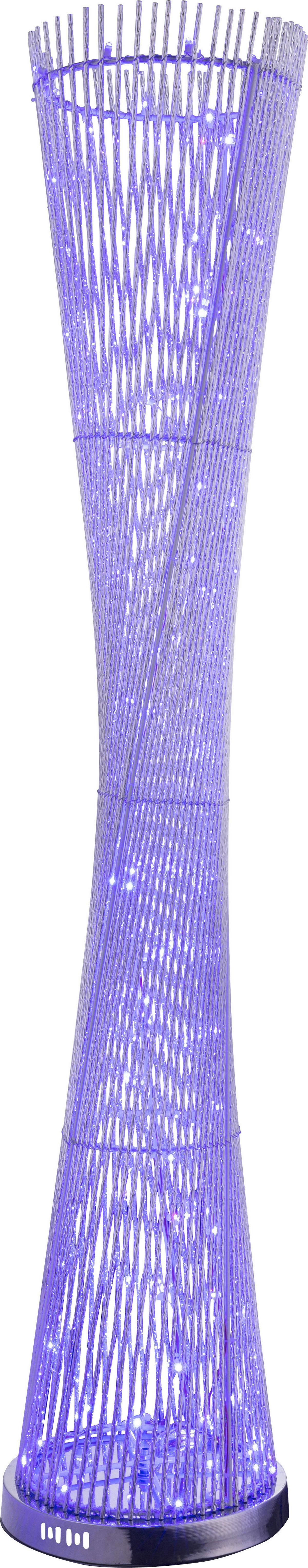 Led Svjetiljka Podna 25846 Anton - srebrne boje, Design, metal (28/143cm) - Globo