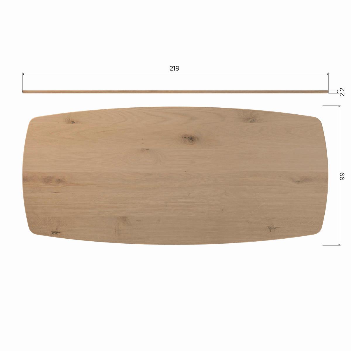 Esstisch Jouw Unieke Eichefarben - Eichefarben, Design, Holz (220/100/74cm) - Livetastic