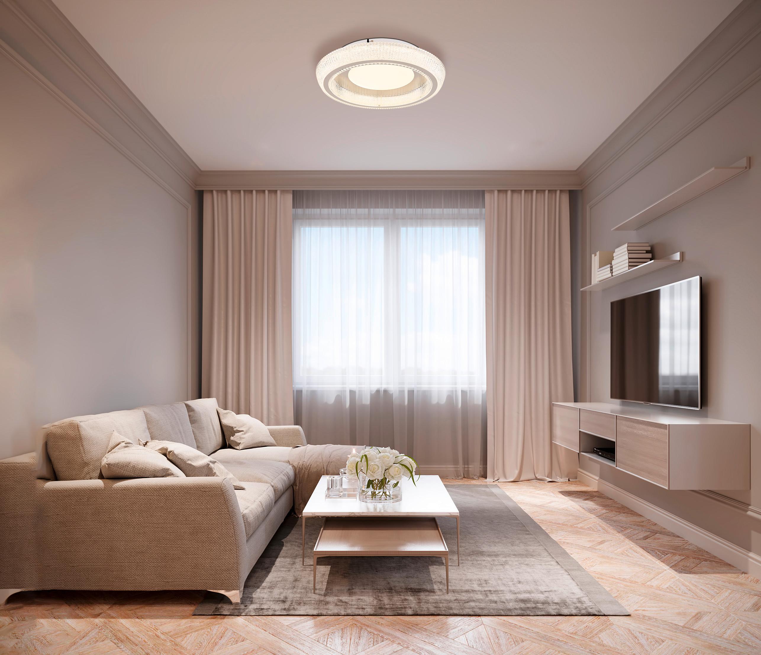 LED-Deckenleuchte Sharper max. 36 Watt - Klar/Opal, Design, Kunststoff/Metall (40/8,5cm) - Globo