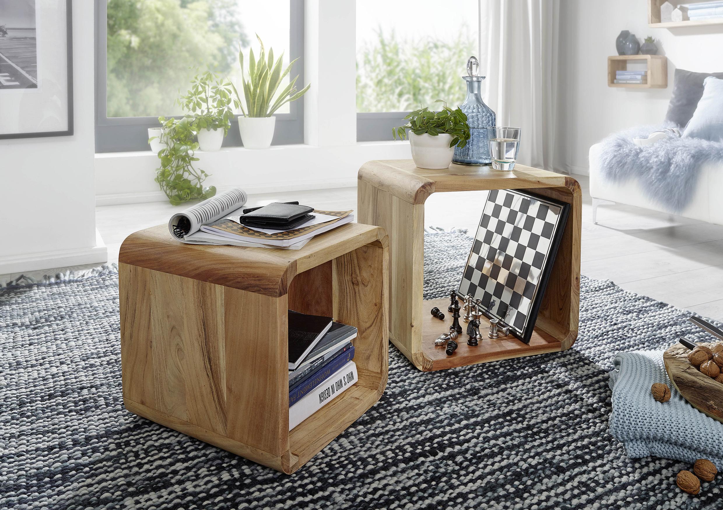 Set Miz Boha - barve akacije, Design, les (36/43/43cm) - MID.YOU